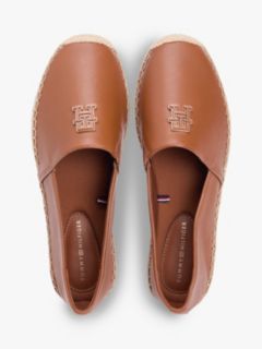 TH Monogram Leather Espadrilles — Brown 3
