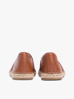 TH Monogram Leather Espadrilles — Brown 4