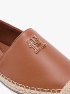TH Monogram Leather Espadrilles — Brown 6