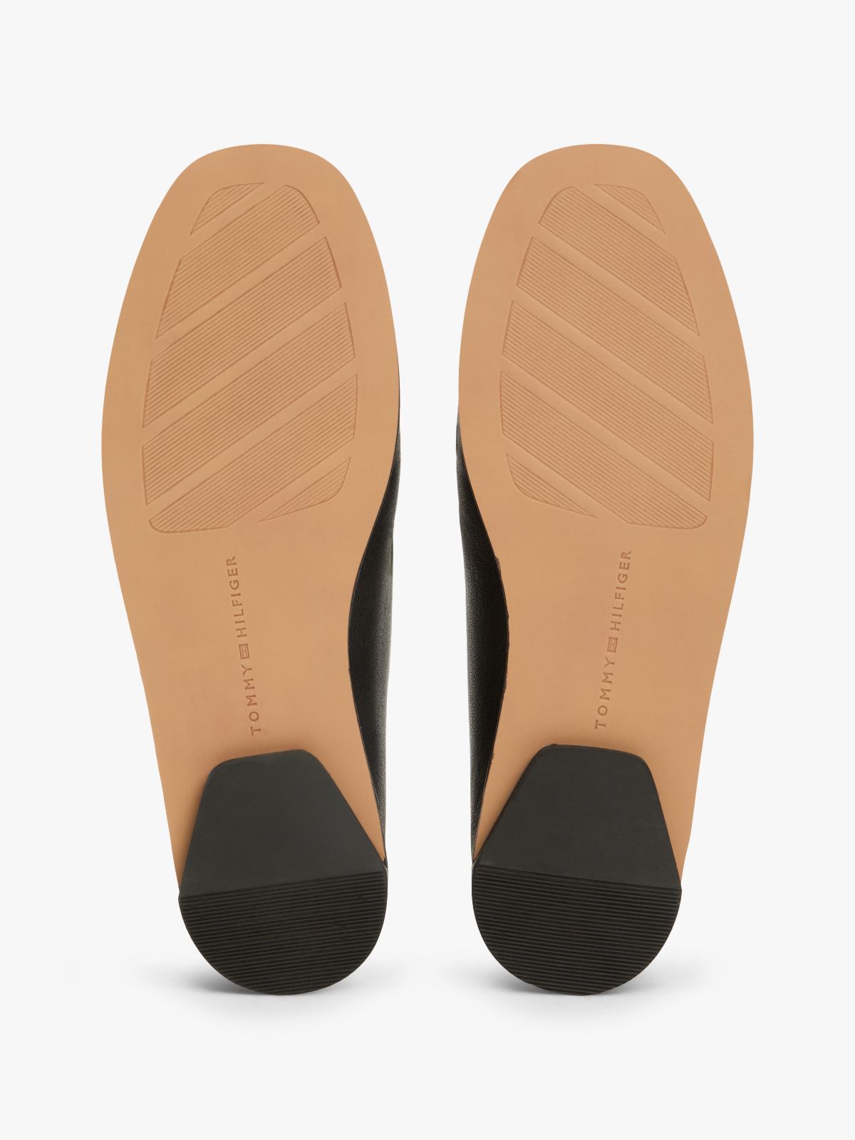 Leather Ruched Toe Loafers — Black