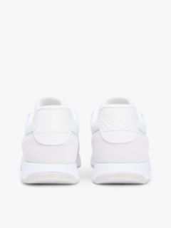 Embossed TH Monogram Leather Trainers — White 4