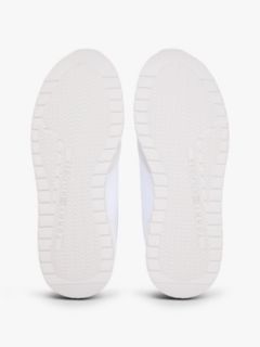 Embossed TH Monogram Leather Trainers — White 5