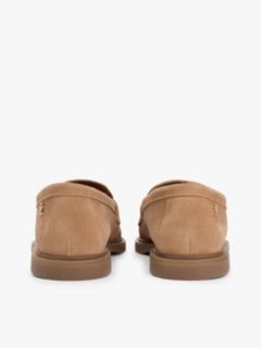 Lightweight Suede Tassel Loafers — Khaki 4
