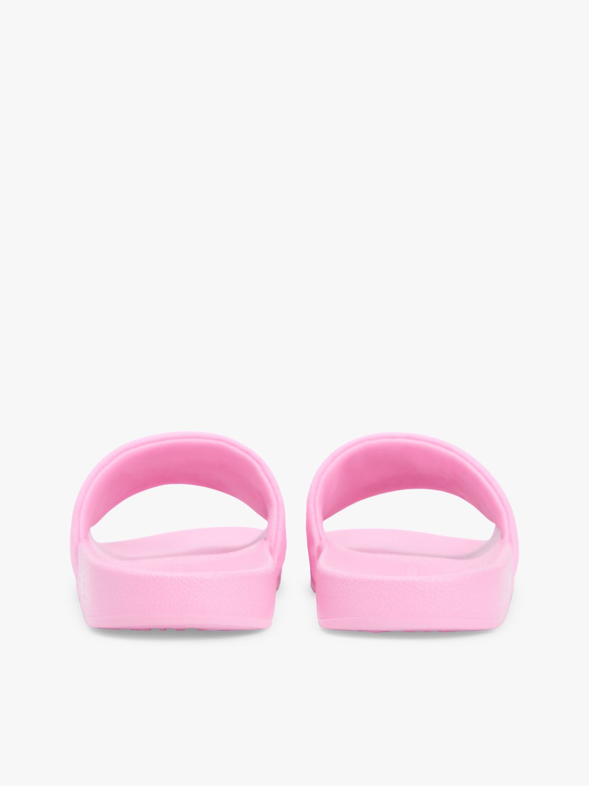 Logo Embroidery Canvas Pool Slides — Pink