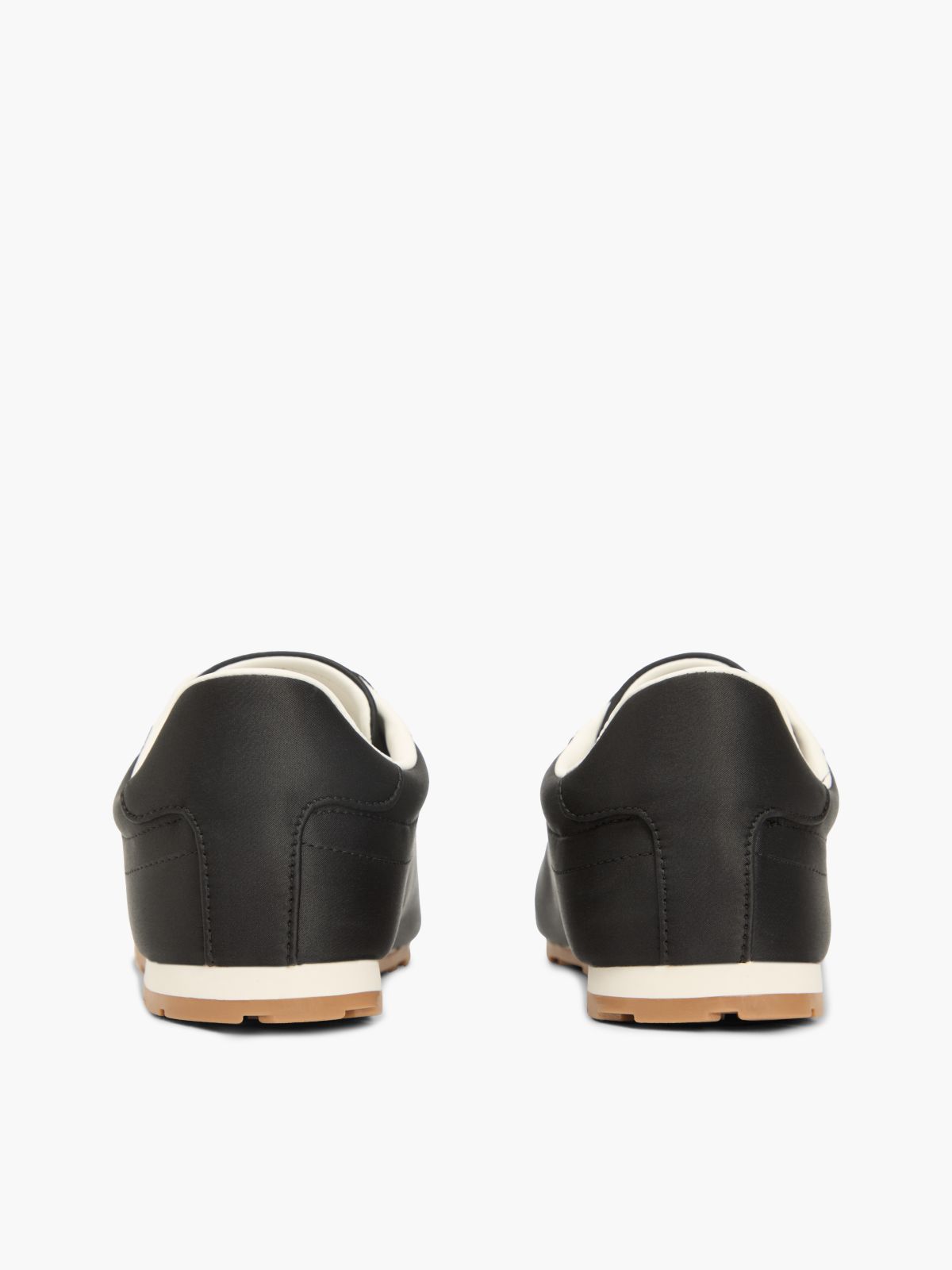 TH Monogram Satin Trainers — Black