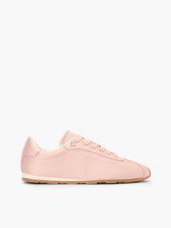 TH Monogram Satin Trainers — Pink 1