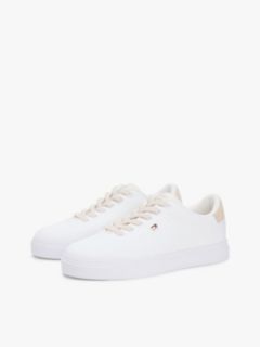 Knit Cupsole Trainers — White 2