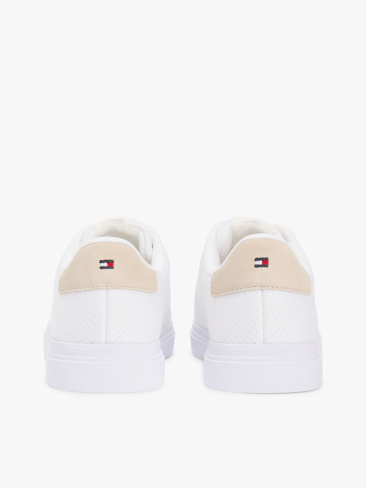 Knit Cupsole Trainers — White