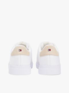 Knit Cupsole Trainers — White 4