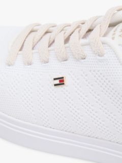 Knit Cupsole Trainers — White 6