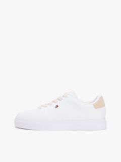 Knit Cupsole Trainers — White 7