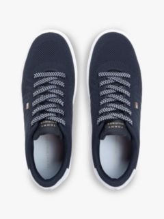 Knit Cupsole Trainers — Blue 3