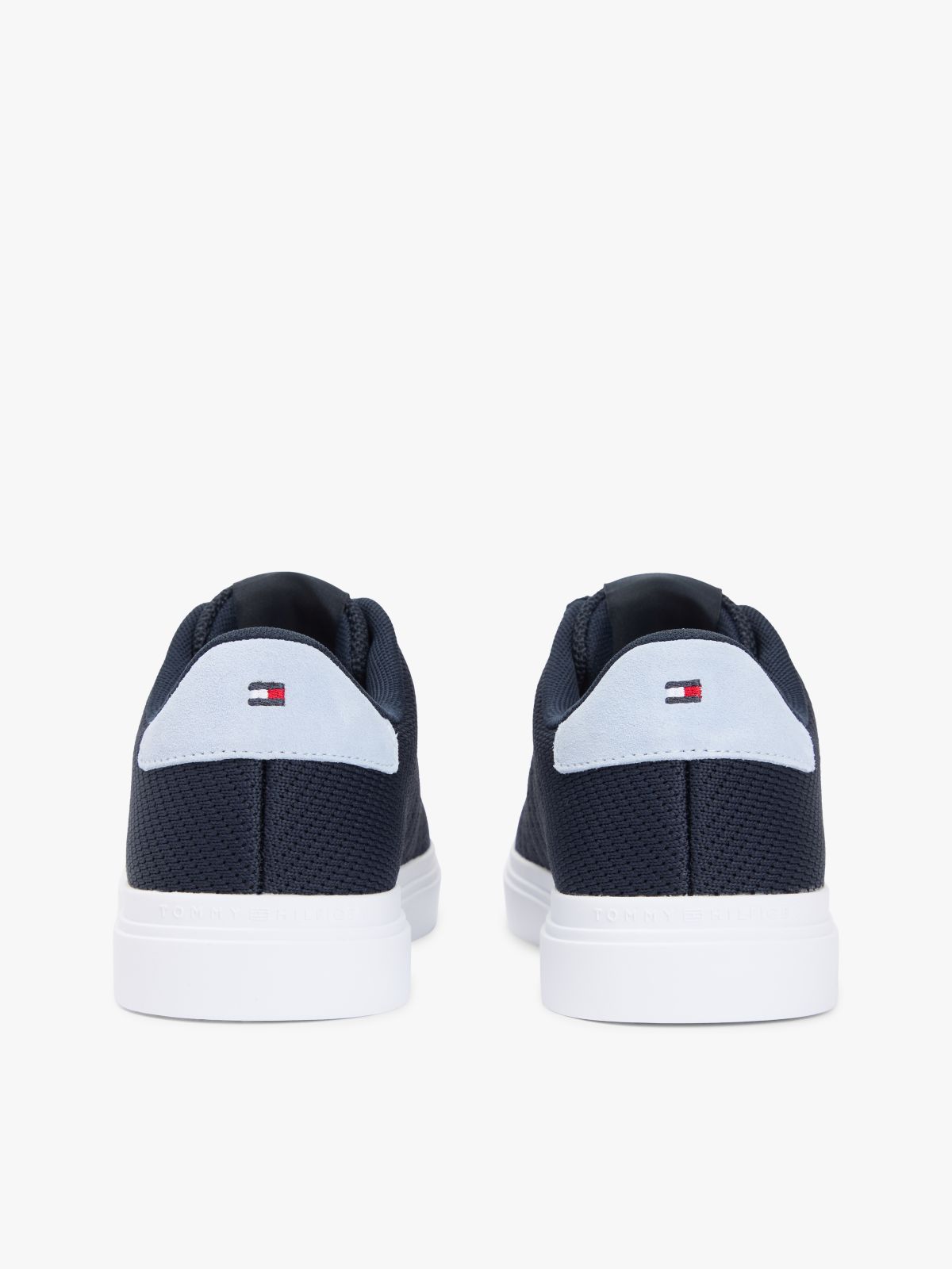 Knit Cupsole Trainers — Blue