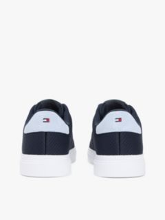 Knit Cupsole Trainers — Blue 4
