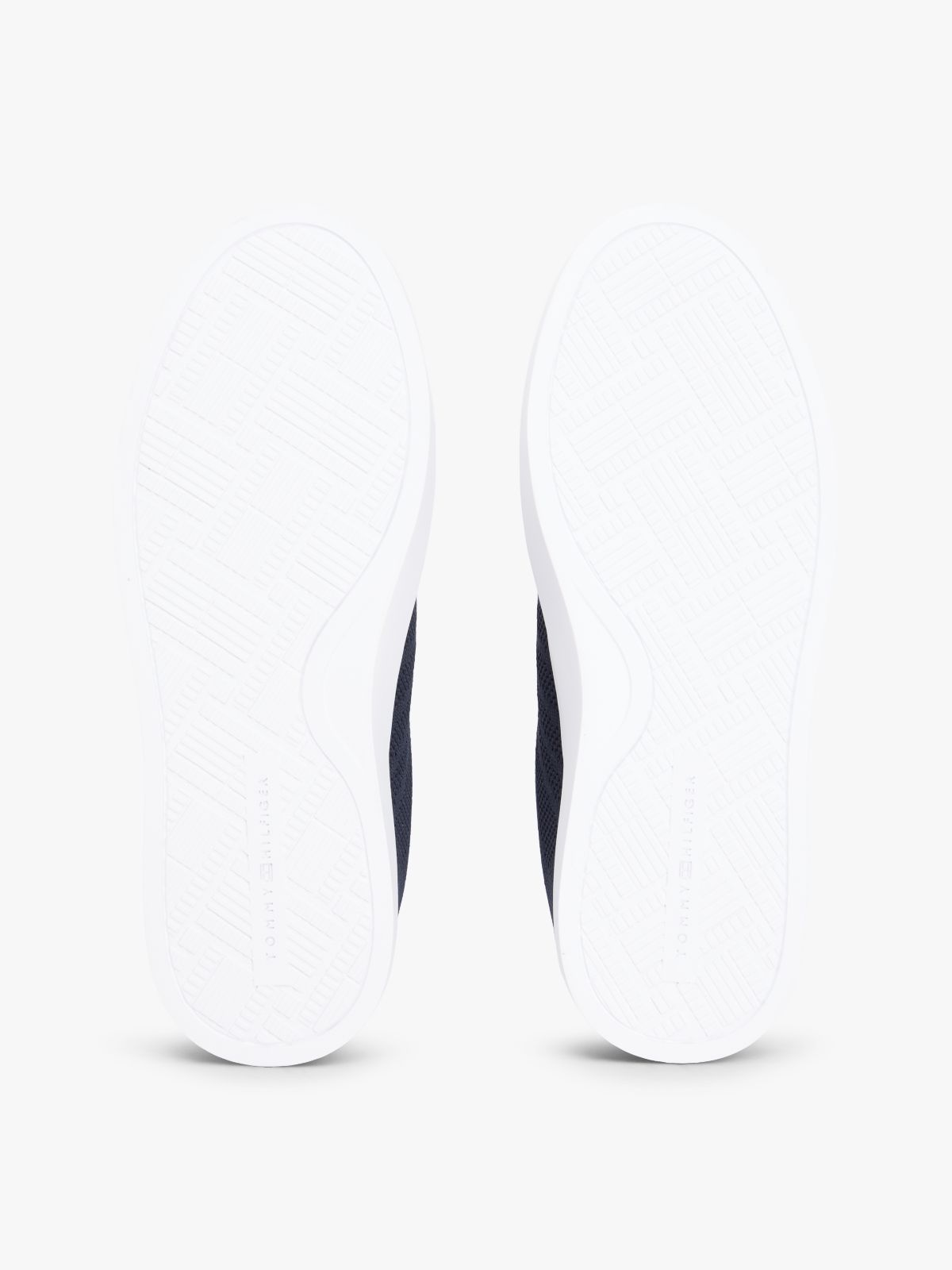 Knit Cupsole Trainers — Blue
