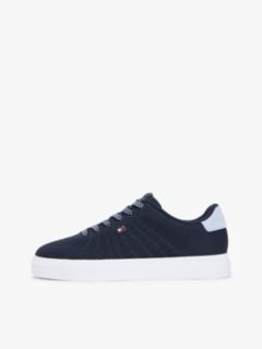 Knit Cupsole Trainers — Blue 7