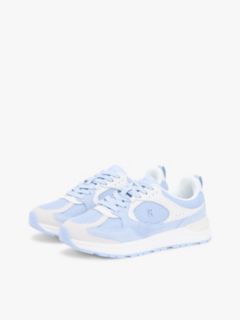 Tonal TH Monogram Mixed Texture Trainers — Blue 2
