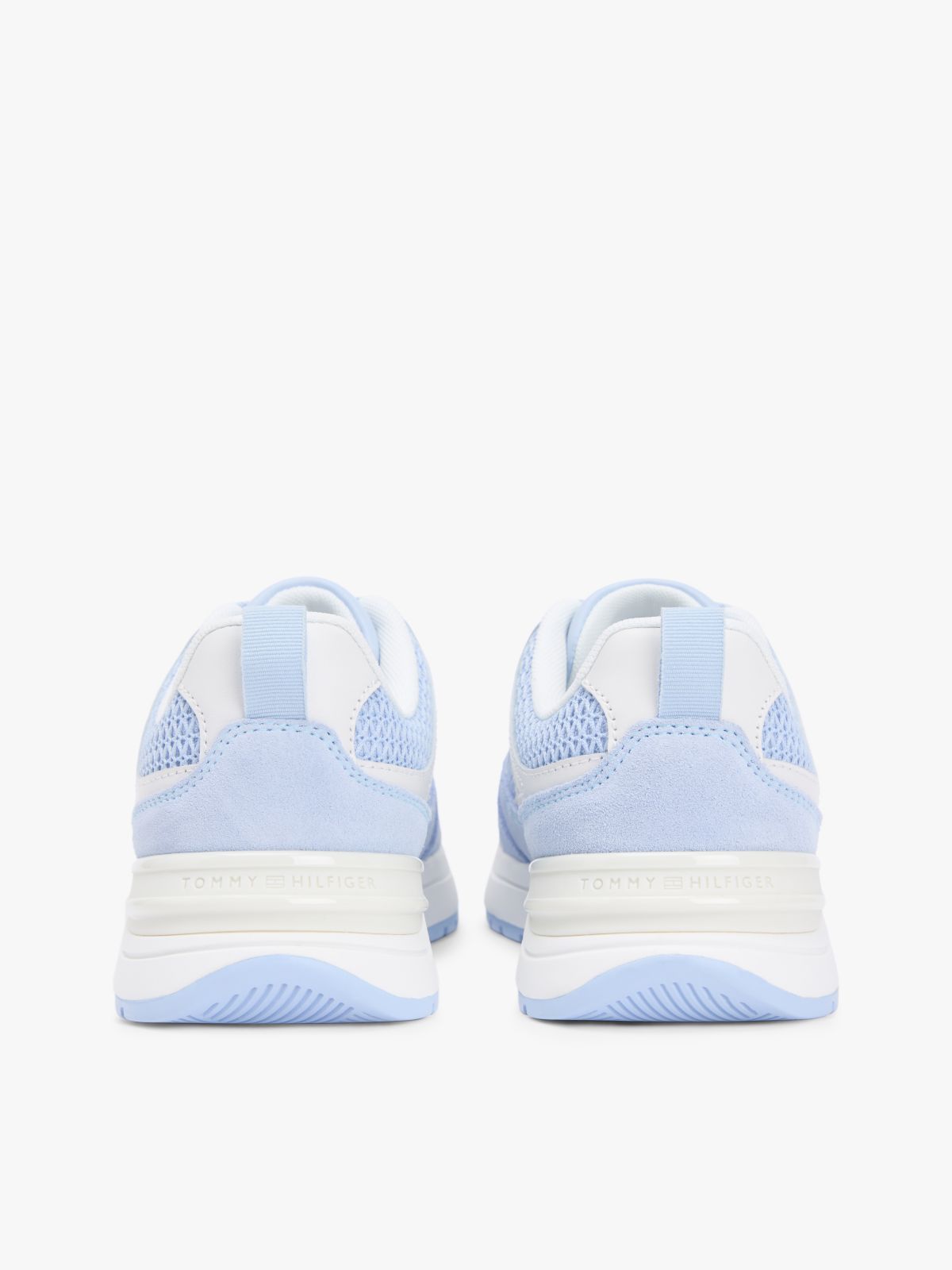 Tonal TH Monogram Mixed Texture Trainers — Blue