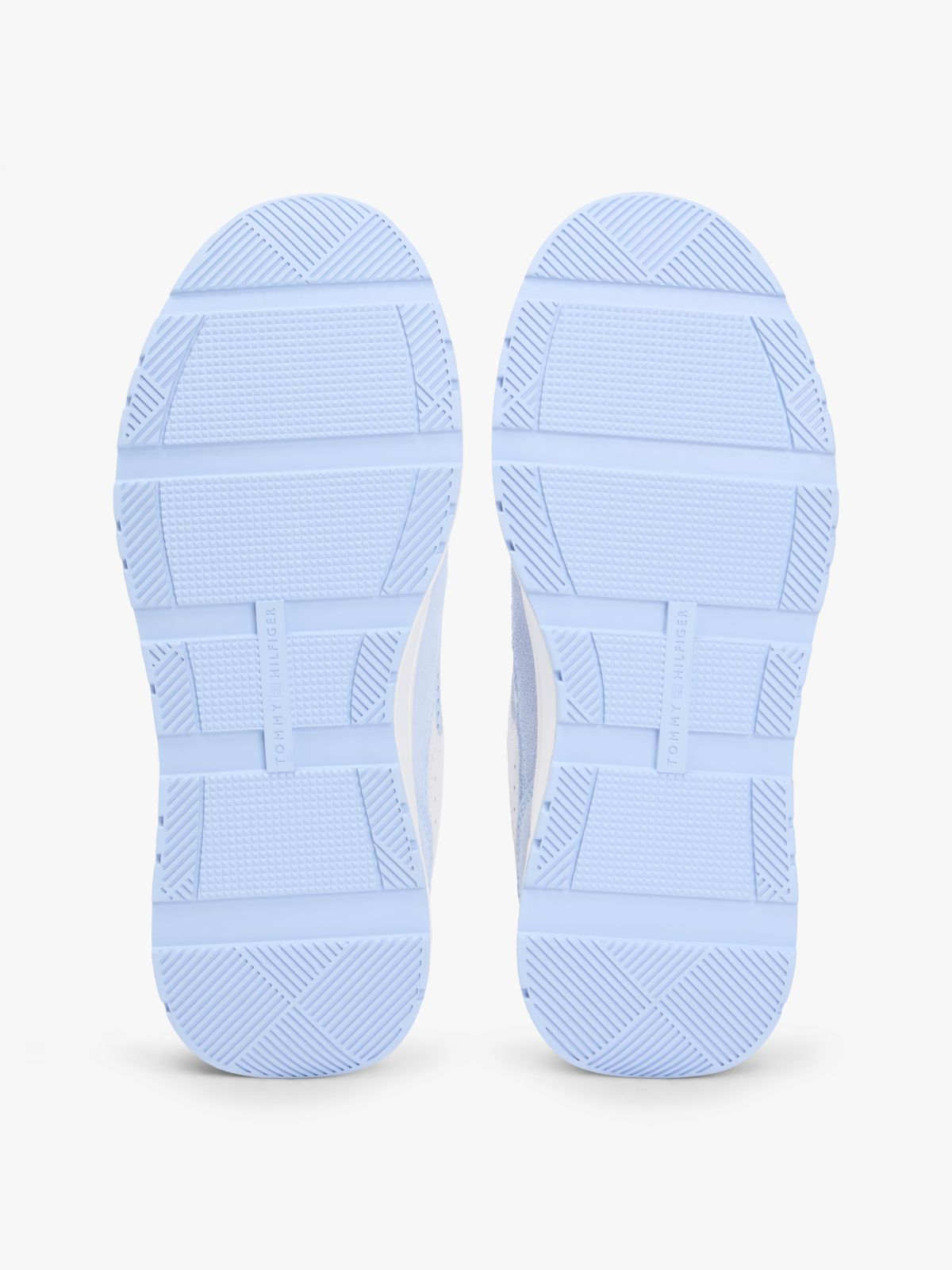 Tonal TH Monogram Mixed Texture Trainers — Blue