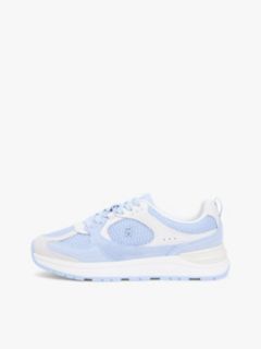 Tonal TH Monogram Mixed Texture Trainers — Blue 7