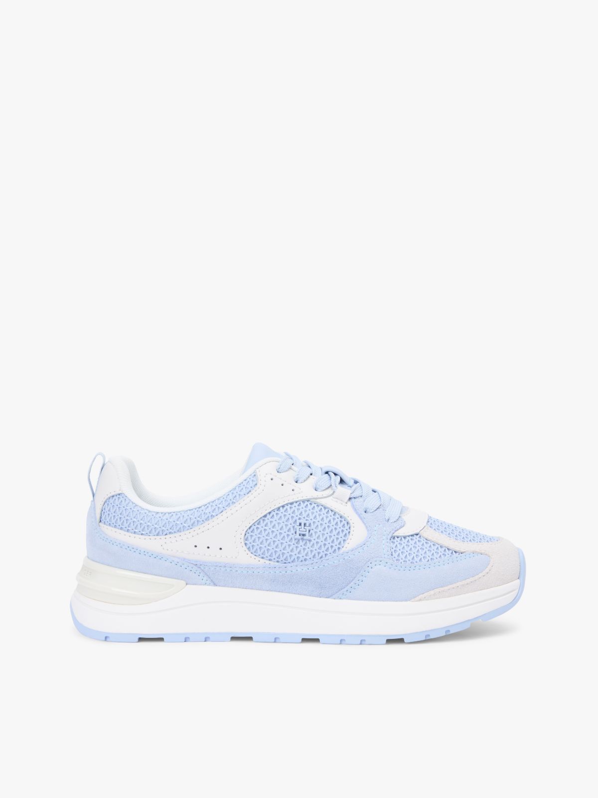 Tonal TH Monogram Mixed Texture Trainers — Blue