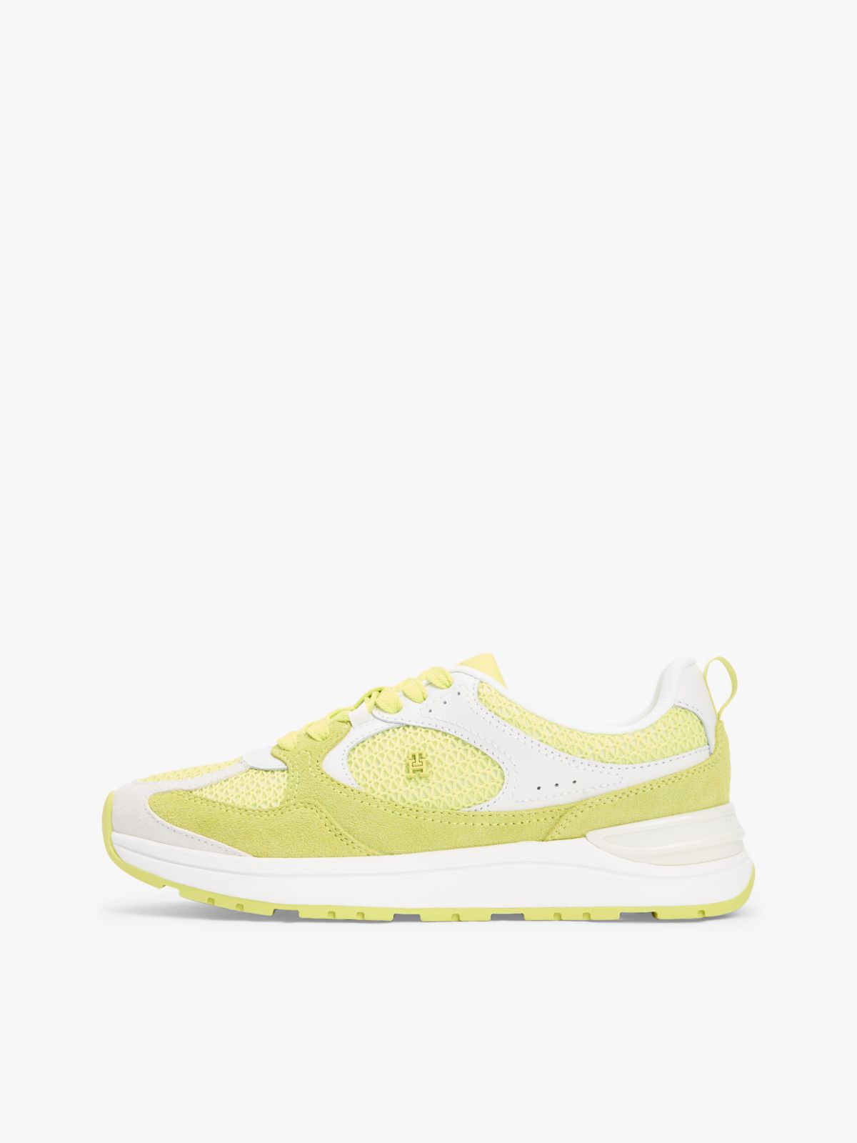 Tonal TH Monogram Mixed Texture Trainers — Yellow