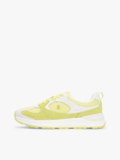 Tonal TH Monogram Mixed Texture Trainers — Yellow 7