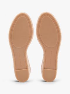 Hemp Crossover Strap Wedge Espadrilles — Pink 5