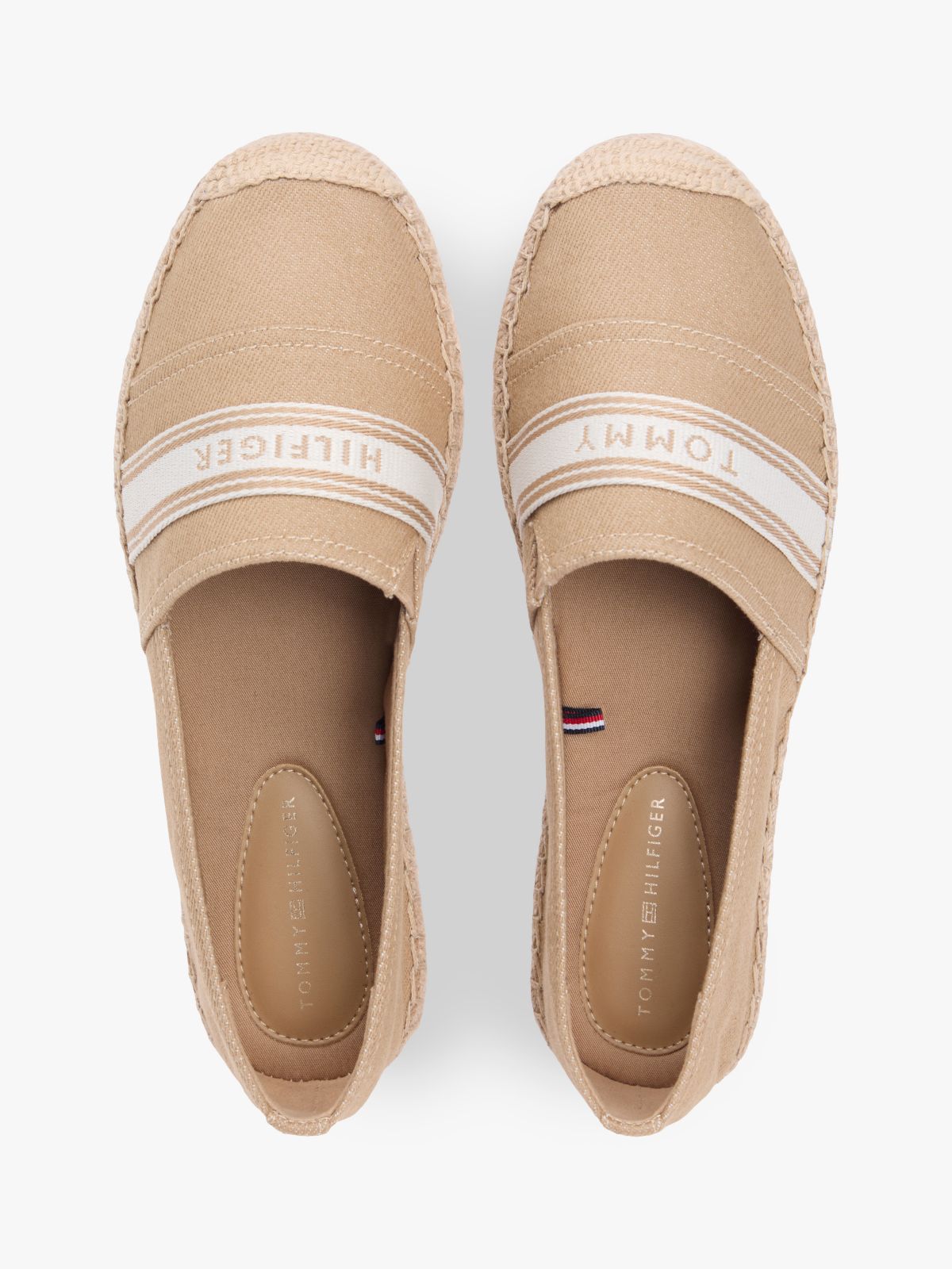 Canvas Denim Espadrilles — Khaki