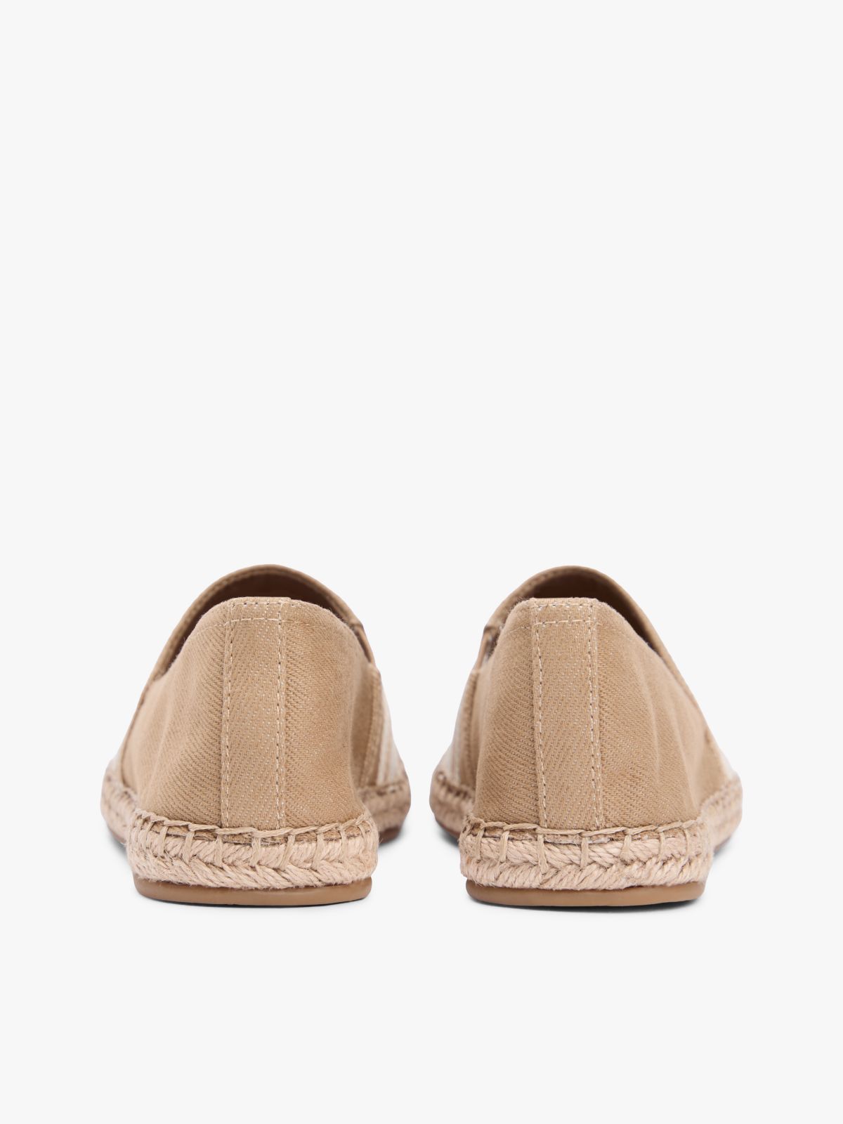 Canvas Denim Espadrilles — Khaki
