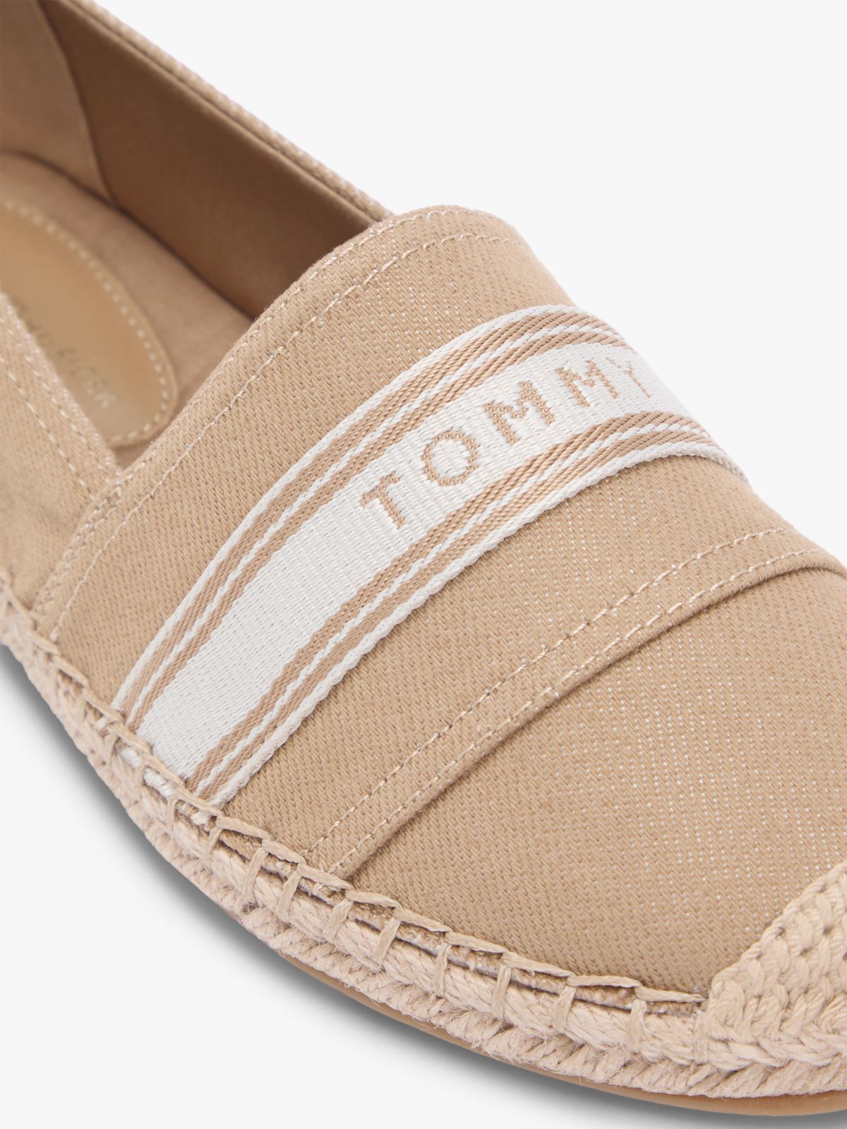 Canvas Denim Espadrilles — Khaki