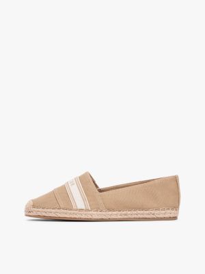 khaki canvas denim espadrilles for women tommy hilfiger