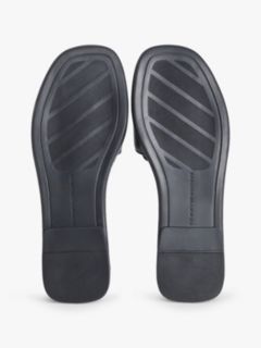 TH Monogram Horsebit Flat Leather Mules — Black 5