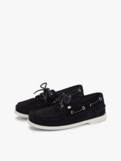 Suede Boat Shoes — Blue 2