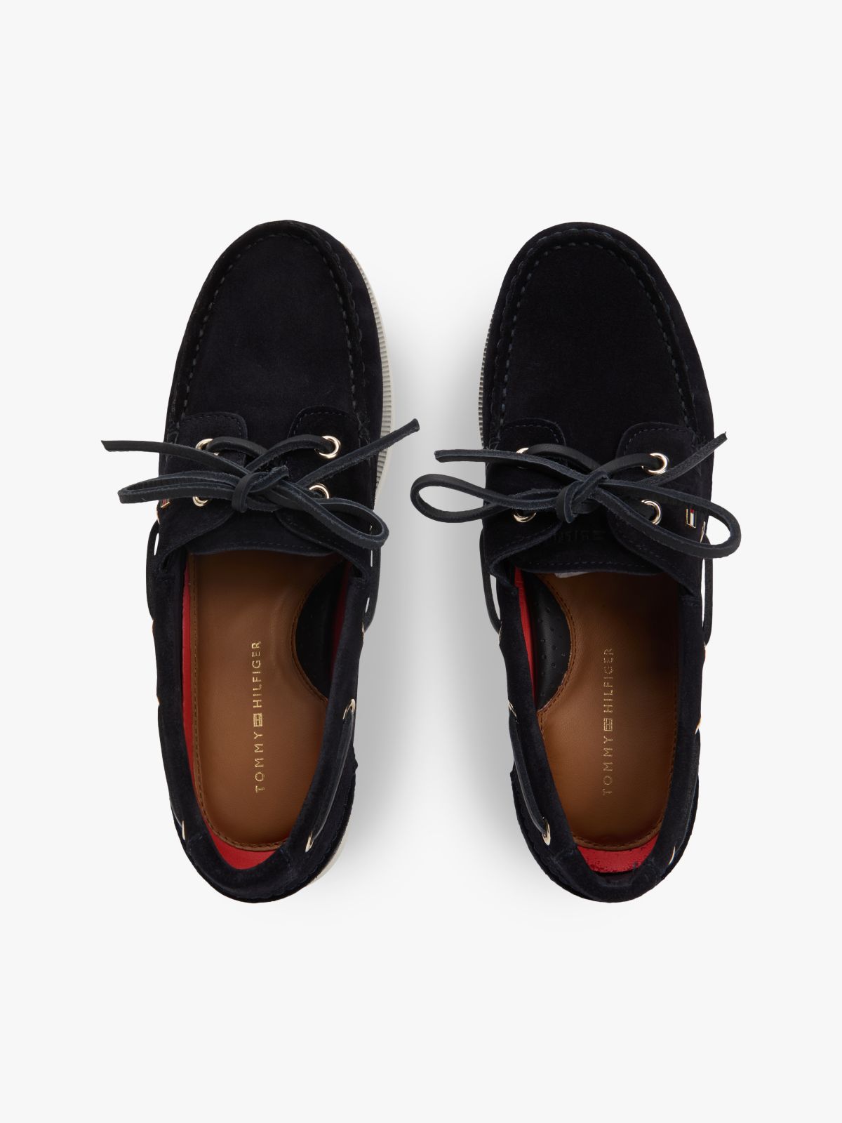 Suede Boat Shoes — Blue