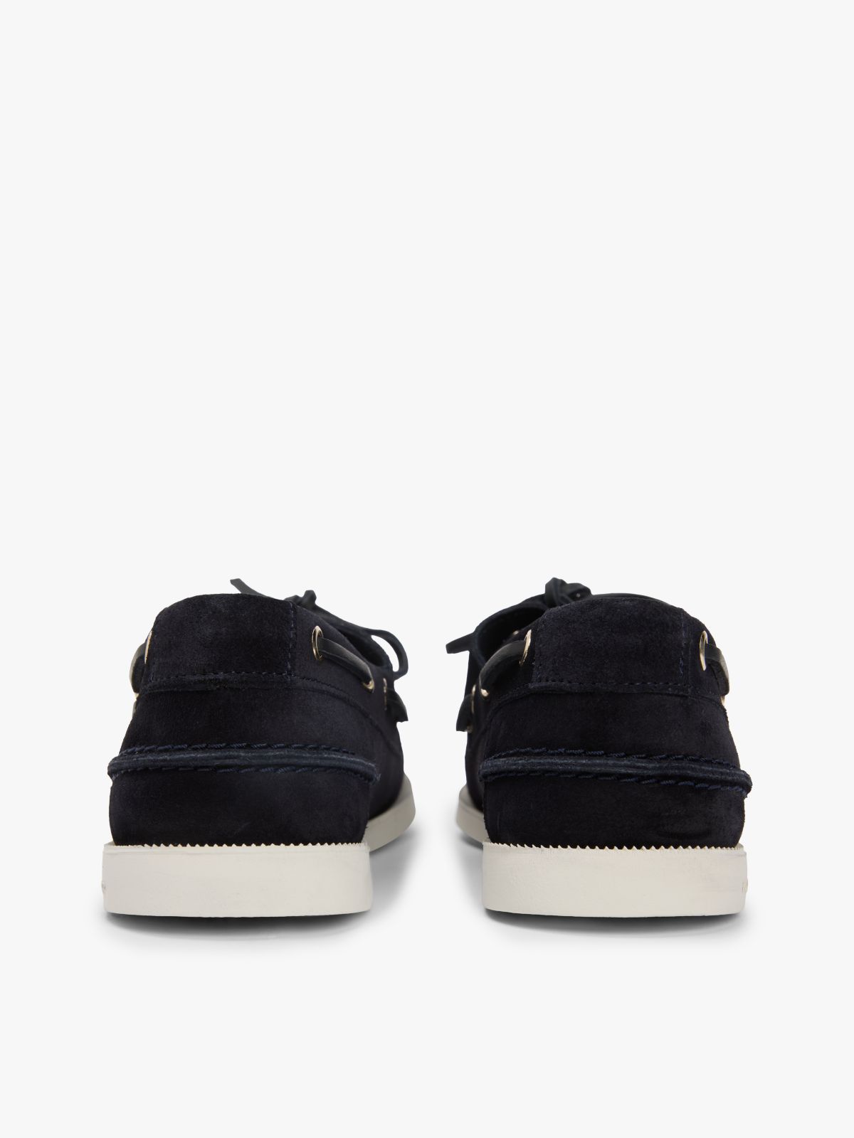 Suede Boat Shoes — Blue