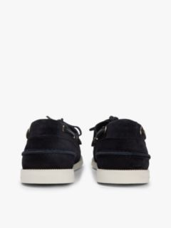 Suede Boat Shoes — Blue 4