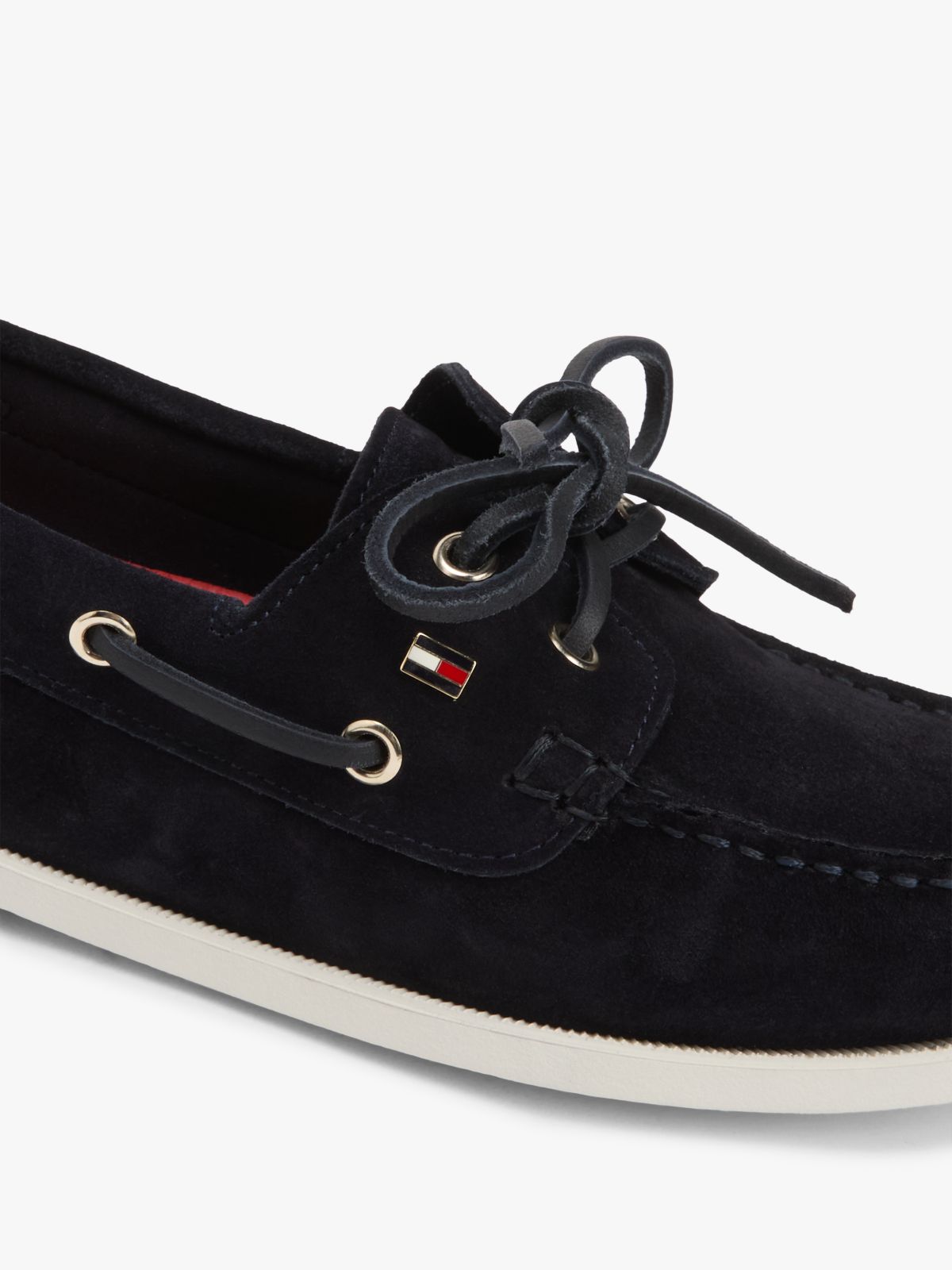 Suede Boat Shoes — Blue