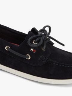 Suede Boat Shoes — Blue 6
