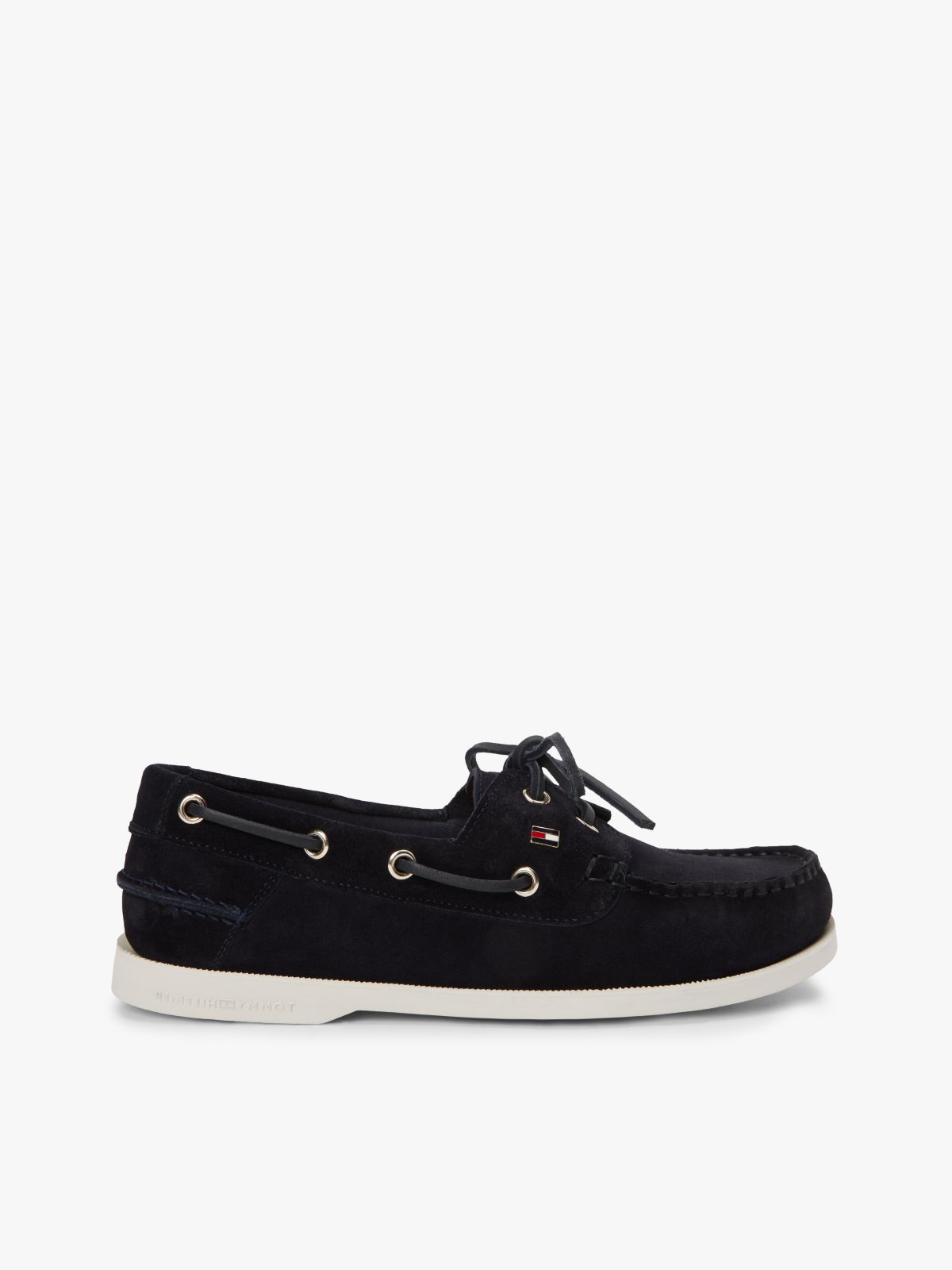 Suede Boat Shoes — Blue