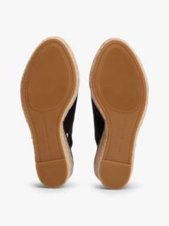 Hemp Slingback Wedge Espadrilles — Black 5