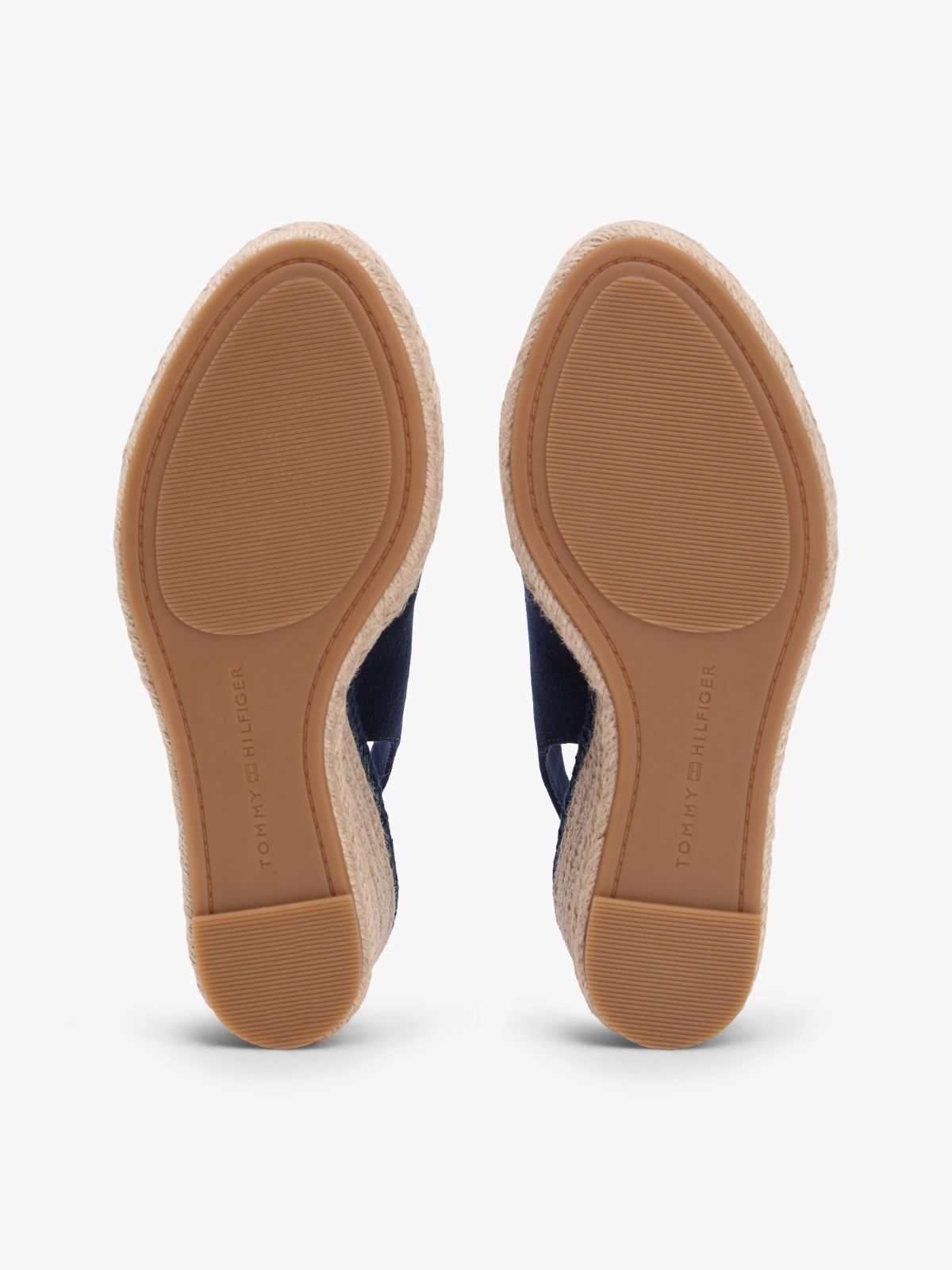 Hemp Slingback Wedge Espadrilles — Blue