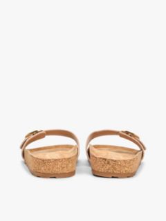 Cork Footbed Slip-On Sandals — Pink 4