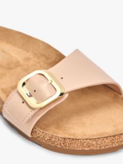 Cork Footbed Slip-On Sandals — Pink 6
