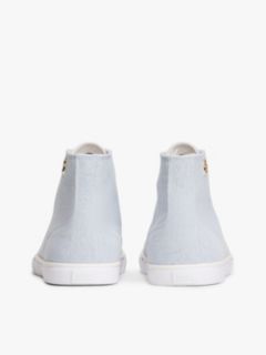 TH Monogram Canvas Mid-Top Trainers — Blue 4