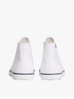 TH Monogram Canvas Mid-Top Trainers — White 4