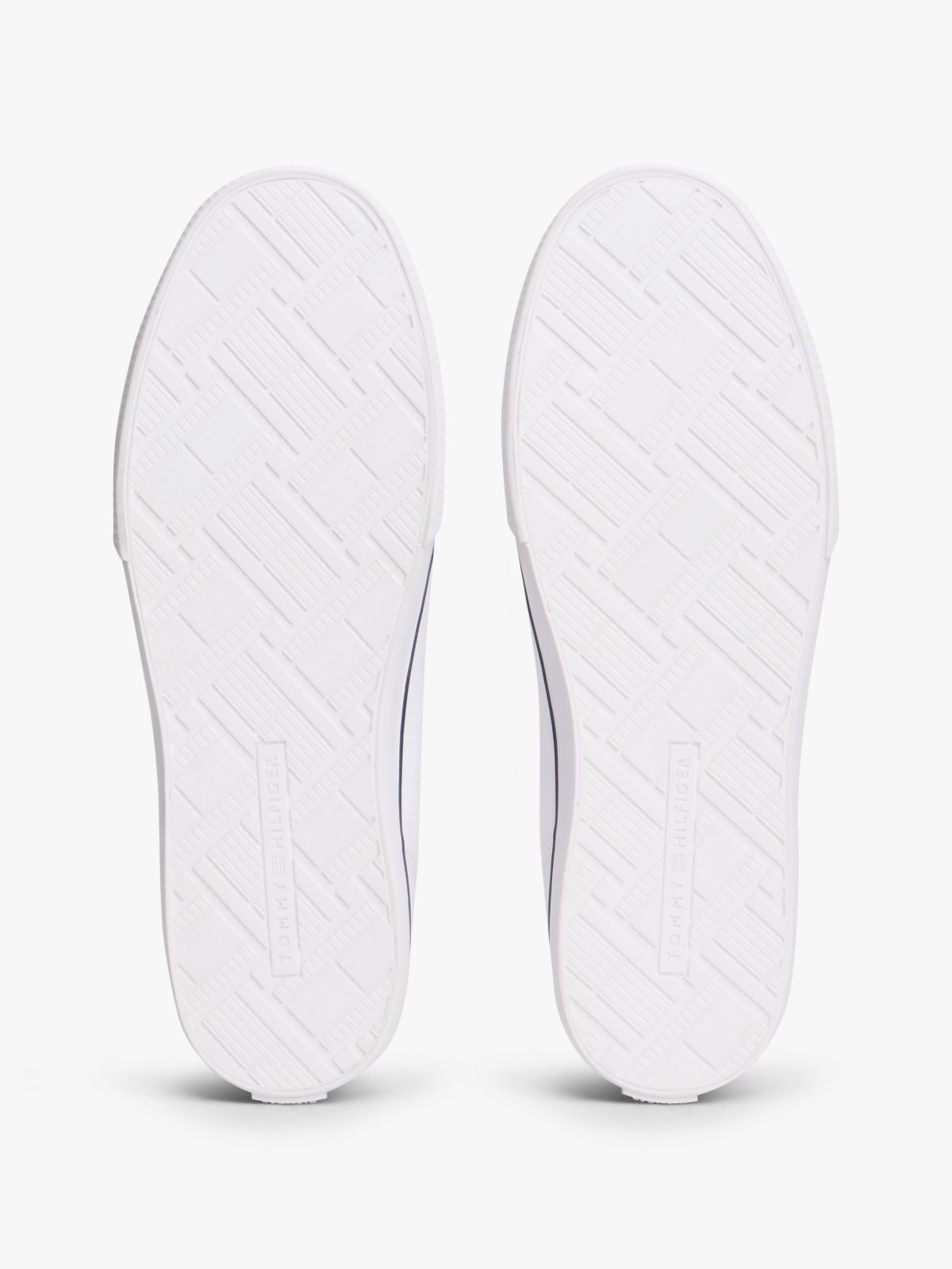 TH Monogram Canvas Mid-Top Trainers — White