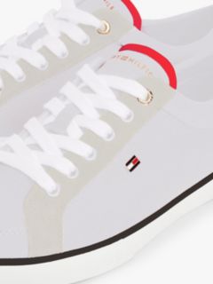 Canvas Enamel Flag Trainers — White 6