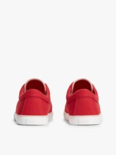 Canvas Enamel Flag Trainers — Red 4