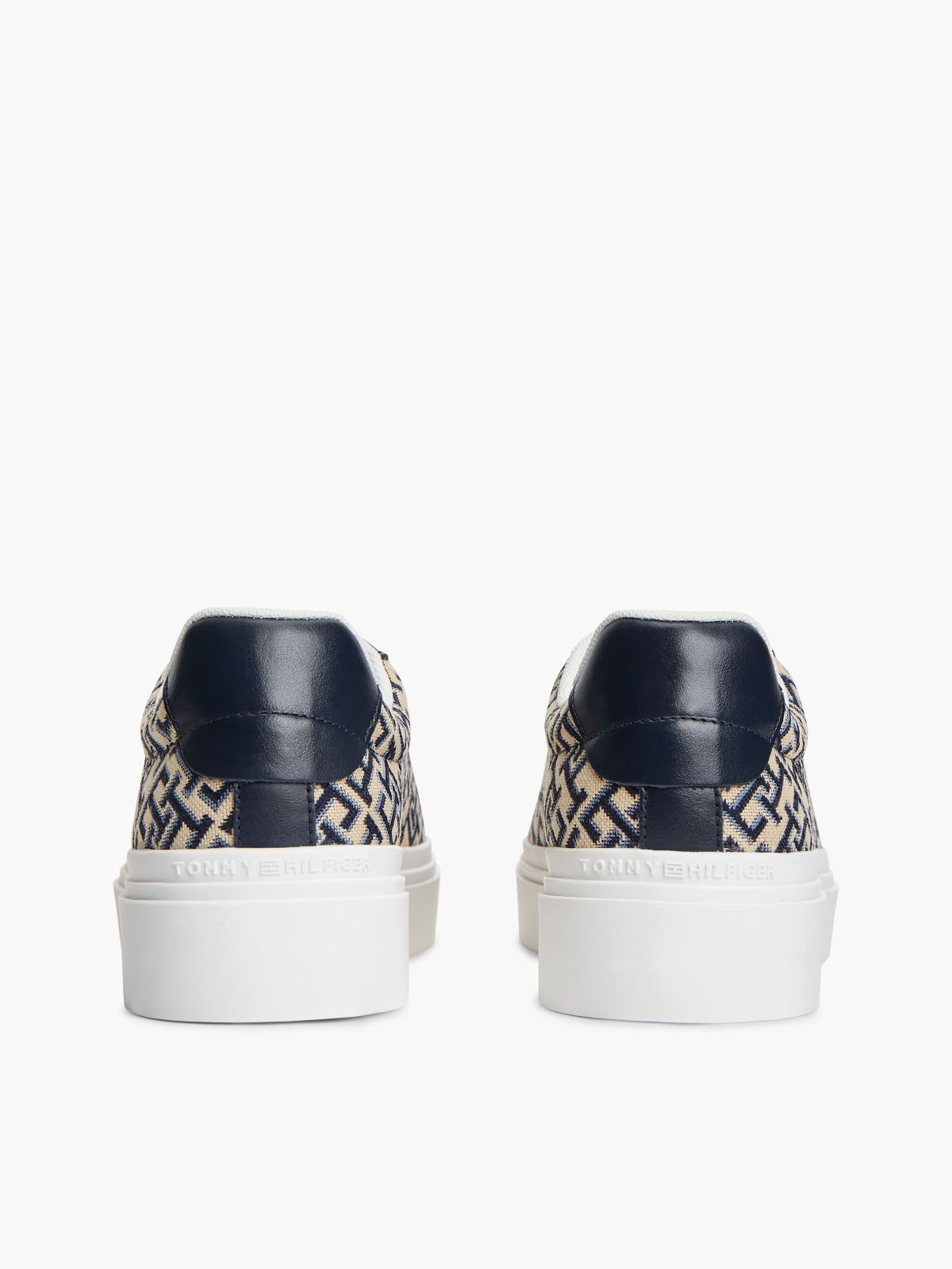 TH Monogram Platform Textile Trainers — Multi